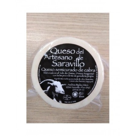 Queso Saravillo Semicurado de Cabra ( 550gr )