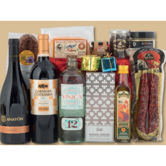 Cesta navideña de productos de Aragón 939