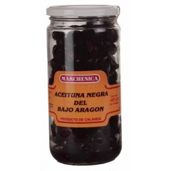 Comprar Aceitunas Negras de Aderezo de Calanda (Bajo Aragón) -Marchenica- 480g - Vinorema