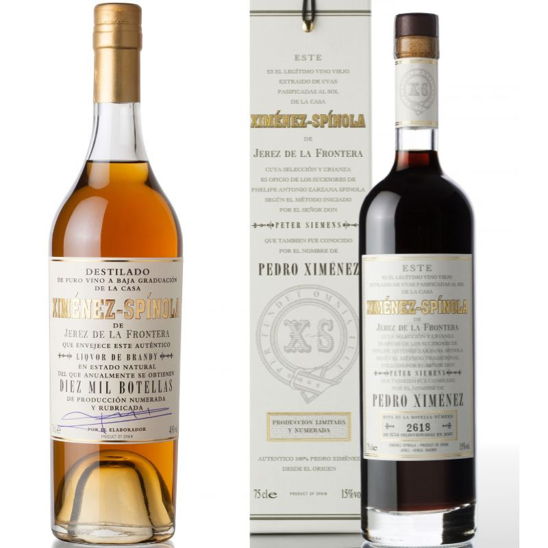 Ximénez Spinola -Duo  PX Solera + Brandy 10.000 botellas Criaderas