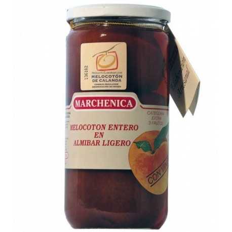 Melocotón 3 Frutos de Calanda D.O. en Almíbar Con Vino - Marchenica - Melocotón 3 Frutos de Calanda D.O. en Almíbar Con Vino - Marchenica -