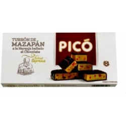 PICÓ 66 Turrón de Chocolate de Mazapán a la Naranja Bañado  
